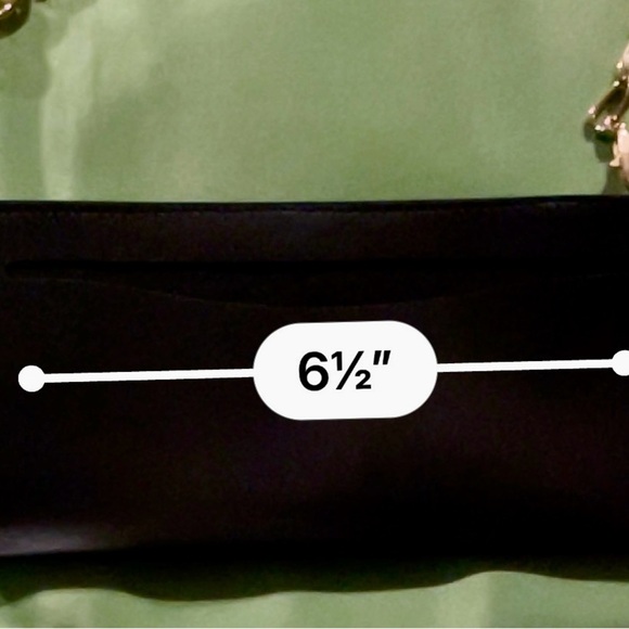 Elegant Black Clutch Insert and Chain - Picture 4 of 7